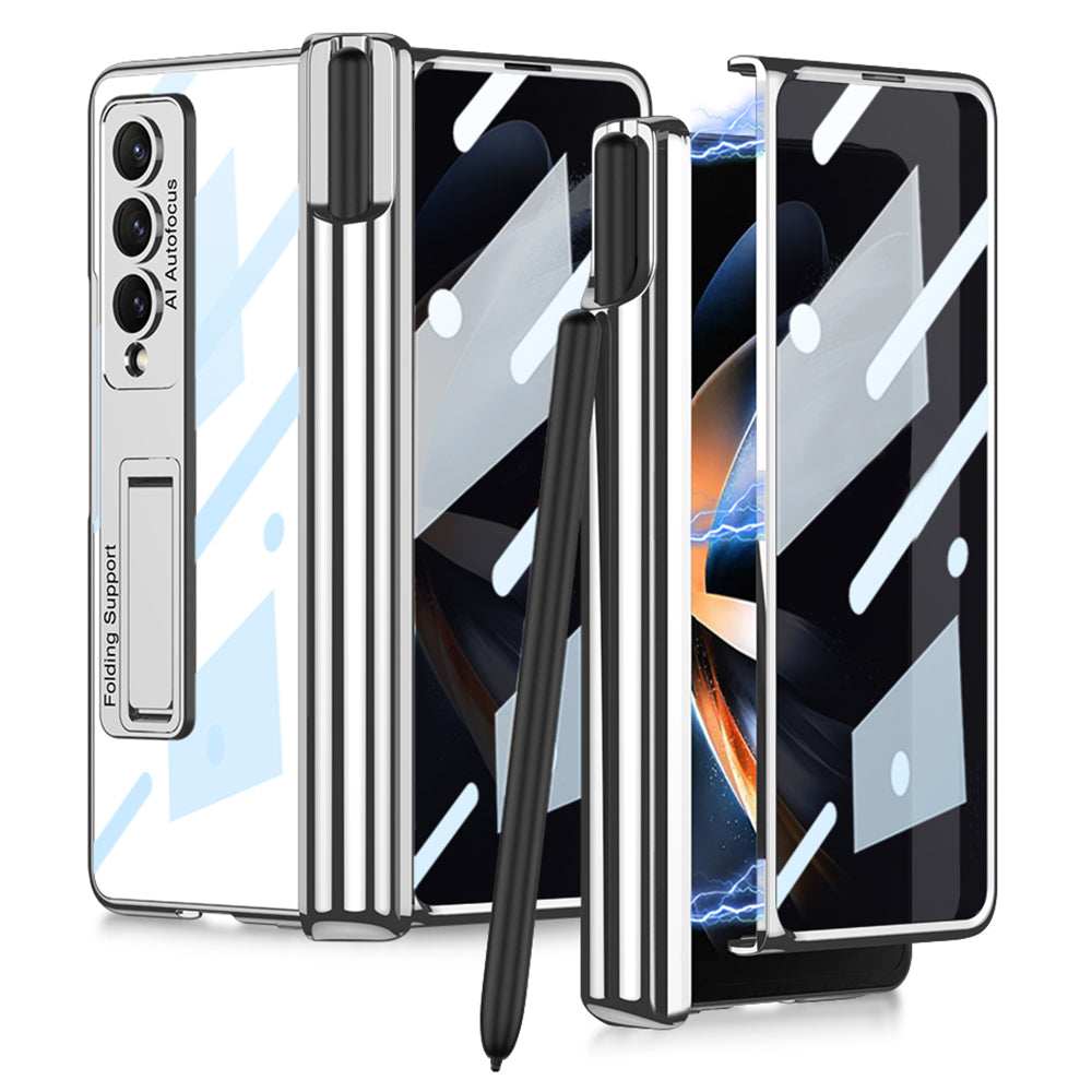 GKK Anti-Spy Slim Case til Samsung Galaxy Z Fold4 5G Hard PC Kickstand Phone Case med frontskærmbeskytter GKK Anti-Spy Slim Case til Samsung Galaxy Z Fold4 5G Hard PC Kickstand Phone Case med frontskærmbeskytter